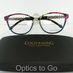 COCO SONG CV 235 (C:1) TEAL / PINK  53-16-135 EYEGLASS FRAMES
